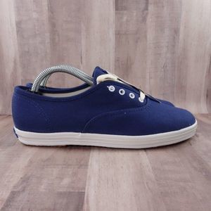 Keds Vintage Sneakers Womens 6.5 Champion 90s Blue Canvas Casual Comfort Shoes